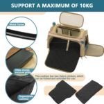 Petsfit Transporttasche Katze Hund faltbar – Flugtasche mit Schultergurt & Kissen – Bild 2