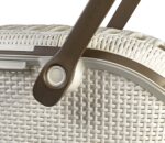 Curver Pet Transportbox L 51x38x33 cm – Rattan-Optik mit Easy-Car-System – Bild 5