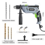 WORKPRO Schlagbohrmaschine 850W – 2in1 Hammer & Bohrer mit 360° Griff & Zubehör – Bild 2