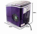 Mulano Eiswürfelmaschine Edelstahl Violett – 10-12 kg Tagesleistung für Zuhause & Events – Bild 9