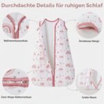 FIEMOL Baby Schlafsack 1,5-2,5 TOG – Ganzjahres-Babyschlafsack aus Baumwolle – Bild 3