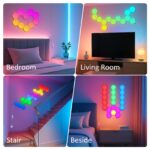 Kangtaixin Hexagon LED Gaming Wandleuchte – 8er Set RGB Panels mit App & Musik-Sync – Bild 7
