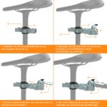 NICEDACK Fahrradanhängerkupplung – Universell für Sattelstützen 27,5–33 mm – Bild 6