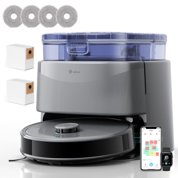 Lefant M3 Ultra Saugroboter mit Wischfunktion – 23000Pa Saugkraft & 75°C Heisswaschstation