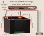 Pecute Hundeautositz Rückbank 70x50x55 cm – Wasserdicht & Kratzfest für mittlere bis grosse Hunde – Bild 2