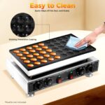 JJsdwin Poffertjes Maker 50 Löcher – Profi-Pfannkuchenmaschine mit Temperaturregelung – Bild 5