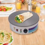 Steeviuzj 3000W Crêpes-Maschine Ø450mm – Profi-Crepemaker mit stufenlos einstellbar 50–300°C – Bild 4