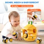 JoyCat Bienenstock Sensorikspielzeug mit 5 Bienen – Montessori Motorikspielzeug ab 6 Monaten – Bild 5