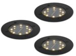 lambado 3er Set LED Solar Bodenleuchten – Wetterfeste Bodenstrahler IP65 für Garten & Terrasse