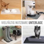 KaraLuna Silikon Napfunterlage 60x40 cm – Rutschfeste Futtermatte für Hunde & Katzen – Bild 3