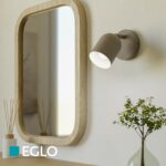 EGLO Tilston Wandlampe mit 360° Schwenkstrahler – Leseleuchte aus Stahl in Sandfarben – Bild 5