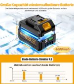 qimedo Akku-Staubsauger 60 KPa mit 2×8000 mAh – Kabelloses 7-in-1 System für alle Böden – Bild 3