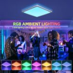 BLNAN 24W RGB LED Deckenleuchte Dimmbar – Moderne Panelleuchte mit Fernbedienung für jeden Raum – Bild 3