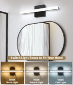 Zaxiva LED-Spiegelleuchte 40 cm – 3000-6000K Farbtemperaturregelung für Badezimmer – Bild 3