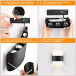 GOOSKI LED Wandleuchte IP65 6W – Warmweiss Up & Down Licht für Innen & Aussen – Bild 7