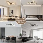 Kuwork LED Deckenleuchte 90 cm 58W – Dimmbar mit Fernbedienung für Wohnzimmer & Schlafzimmer – Bild 7