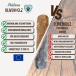 PetLove Olivenholz Kauholz 2er Pack S – Natürlicher Kauknochen für kleine Hunde & Welpen – Bild 7