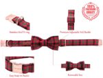Unique Style Paws Hundehalsband mit Fliege – Verstellbar für grosse Hunde & Katzen – Bild 2