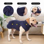 LIANZIMAU Hundepullover Fleece – Wärmende Hundejacke für kleine bis grosse Hunde – Bild 7