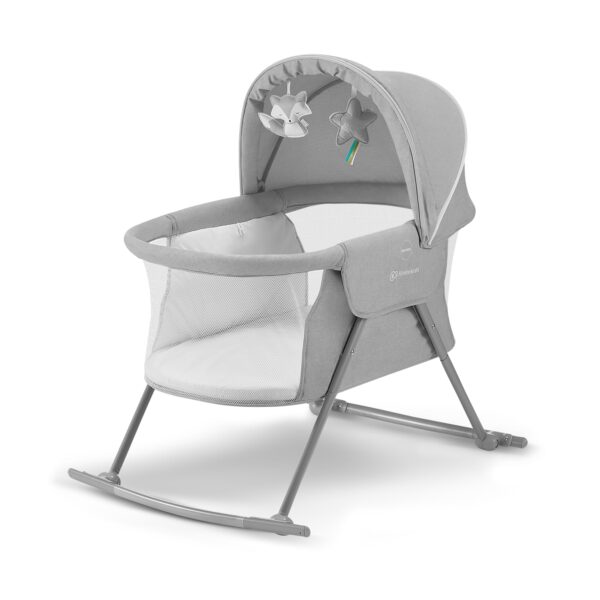 Kinderkraft LOVI Reisebett 3in1 – Stubenwagen, Babywiege & Schaukelanlage bis 9 kg
