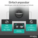 Oktaplex Rio LED Aussenwandleuchte mit Bewegungsmelder IP54 – 750lm warmweiss 3000K – Bild 5