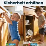 Dioxide Magnetische Kindersicherung – 10 Schlösser + 2 Schlüssel für Schränke & Schubladen – Bild 5