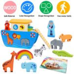 Arche Noah Holzspielzeug – Montessori Lernspiel & Taufgeschenk für Kleinkinder – Bild 4