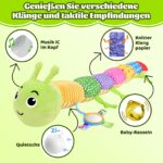 Herenear Musikspielzeug Raupe mit Chenille – Lernspielzeug & Wachstumsmesser für Babys ab 6 Monaten – Bild 3