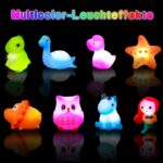 8er Set LED Badespielzeug mit Licht – Leuchtende Badetiere für Babys ab 1 Jahr – Bild 2