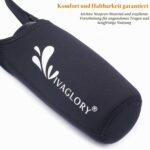 VIVAGLORY Hundetrinkflasche 750ml mit Neopren-Halter & Tragegurt – Edelstahl für unterwegs – Bild 4