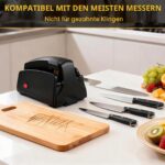 Strixorn Elektrischer Messerschärfer mit 4 Schleifabstufungen – Profi-Schleifmaschine für Küchenmesser – Bild 2