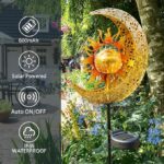 Kizozo Mond Solarlampe IP65 Wasserdicht – Warmweisse Gartenbeleuchtung für Aussen – Bild 3