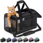 Conlun Katzentransportbox M – Flugzeugtauglich mit Sicherheitsschnalle für bis 7 kg