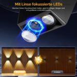 Quntis Solar Wandleuchte 4er Set IP65 – 13 Modi Solarlampen für Garten & Terrasse – Bild 2
