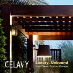 CELAVY Außenwandleuchte mit Bewegungsmelder – Vintage Wandlampe E27 für sichere Beleuchtung – Bild 7