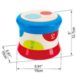 Hape Baby-Trommel – Interaktives Musikspielzeug mit Lichtern für Kleinkinder ab 6 Monaten – Bild 3