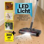 CLEANmaxx Akkubesen kabellos – 1.200 U/min mit Anti-Haar-System & LED für Teppich – Bild 8