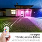 Lepro 50W LED Strahler RGB mit Fernbedienung, 2er Set – IP65 Aussenstrahler mit Memory-Funktion – Bild 3