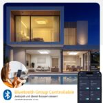 32 cm LED Deckenleuchte 24W Dimmbar mit APP – Smart Badezimmerlampe IP44 für alle Räume – Bild 6