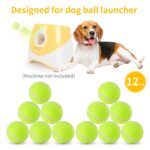 Orifesio 12er-Set Mini-Tennisbälle 5 cm – Hundespielzeug für kleine Hunde & Ballwurfmaschinen – Bild 6