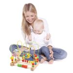 Jacootoys Motorikschleife aus Holz – Lernspielzeug mit Zahlen & Obst für Kleinkinder ab 3 Jahren – Bild 4
