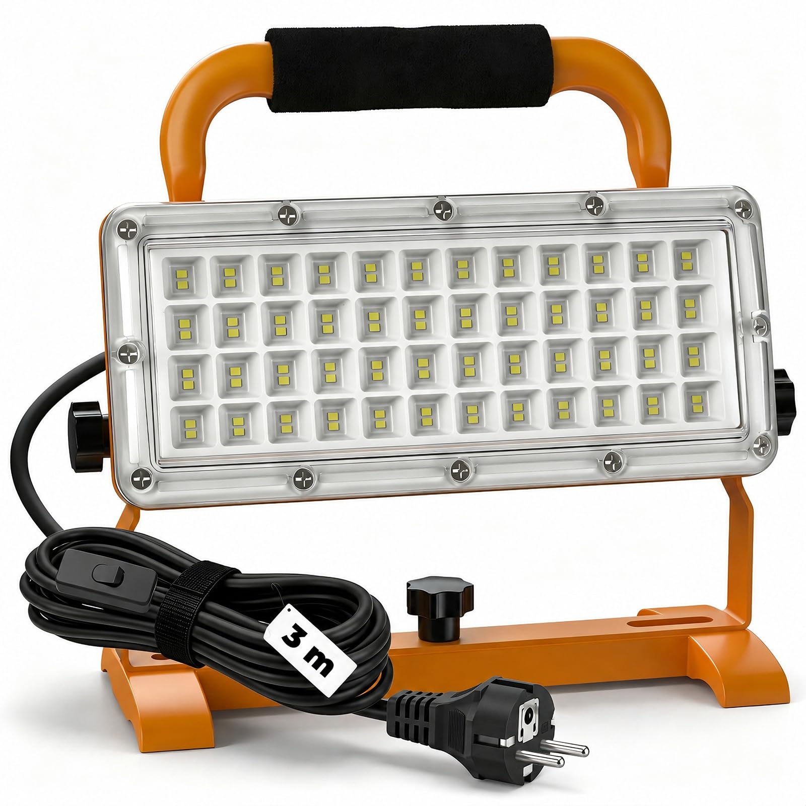 SUFUYA 30W LED Baustrahler 6500lm – Flimmerfrei, IP67 wasserdicht, 10KV Schutz