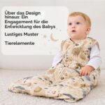 Unnivoll Baby-Winterschlafsack 84 cm, 2,5 Tog – Warme Baumwolle für 12–18 Monate – Bild 7
