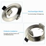 HiBay 4er LED Einbaustrahler Set GU10 5W Warmweiss – Energiesparend für Wohnräume – Bild 3