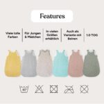 Ehrenkind® Baby Sommerschlafsack Rund – Bio-Musseline mit Rundum-Reissverschluss – Bild 7