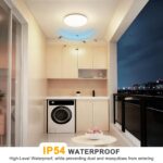 Swoieltr LED Deckenleuchte 36W 4500lm IP54 – Flache Deckenlampe für Bad, Küche & Wohnzimmer – Bild 6