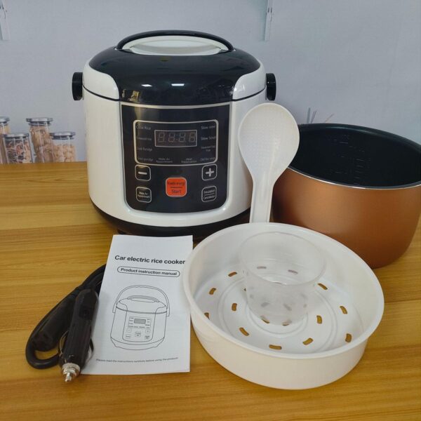 Dpofirs 2L Mini-Reiskocher 12V – Tragbar für Auto, Camping & Wohnmobil