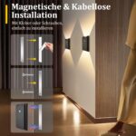 Toowell Akku-Wandleuchte mit Bewegungsmelder & Fernbedienung – 2er Set, 5000mAh – Bild 8