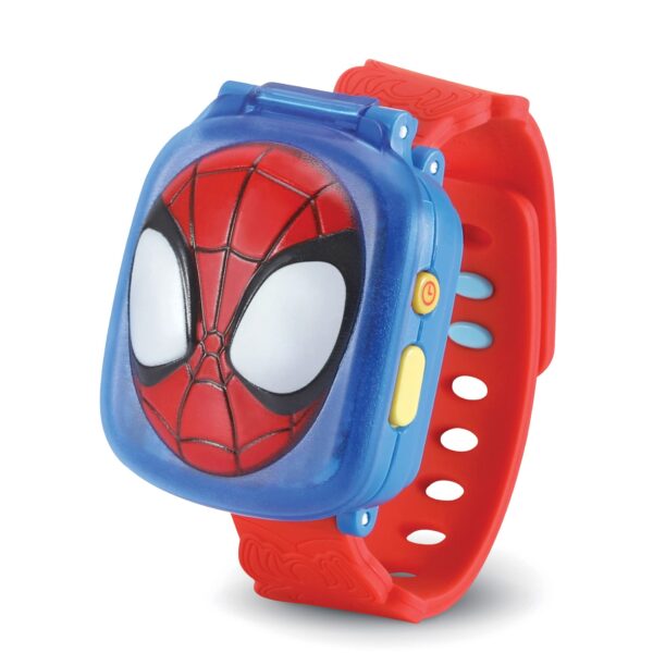 VTech Spidey Lernuhr – Kinderuhr mit Timer, Stoppuhr & 4 Lernspielen
