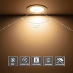 LED Einbaustrahler 230V 3W Flach – IP44 Deckenspots für Bad & Küche | 4er Set Silber Warmweiss – Bild 4